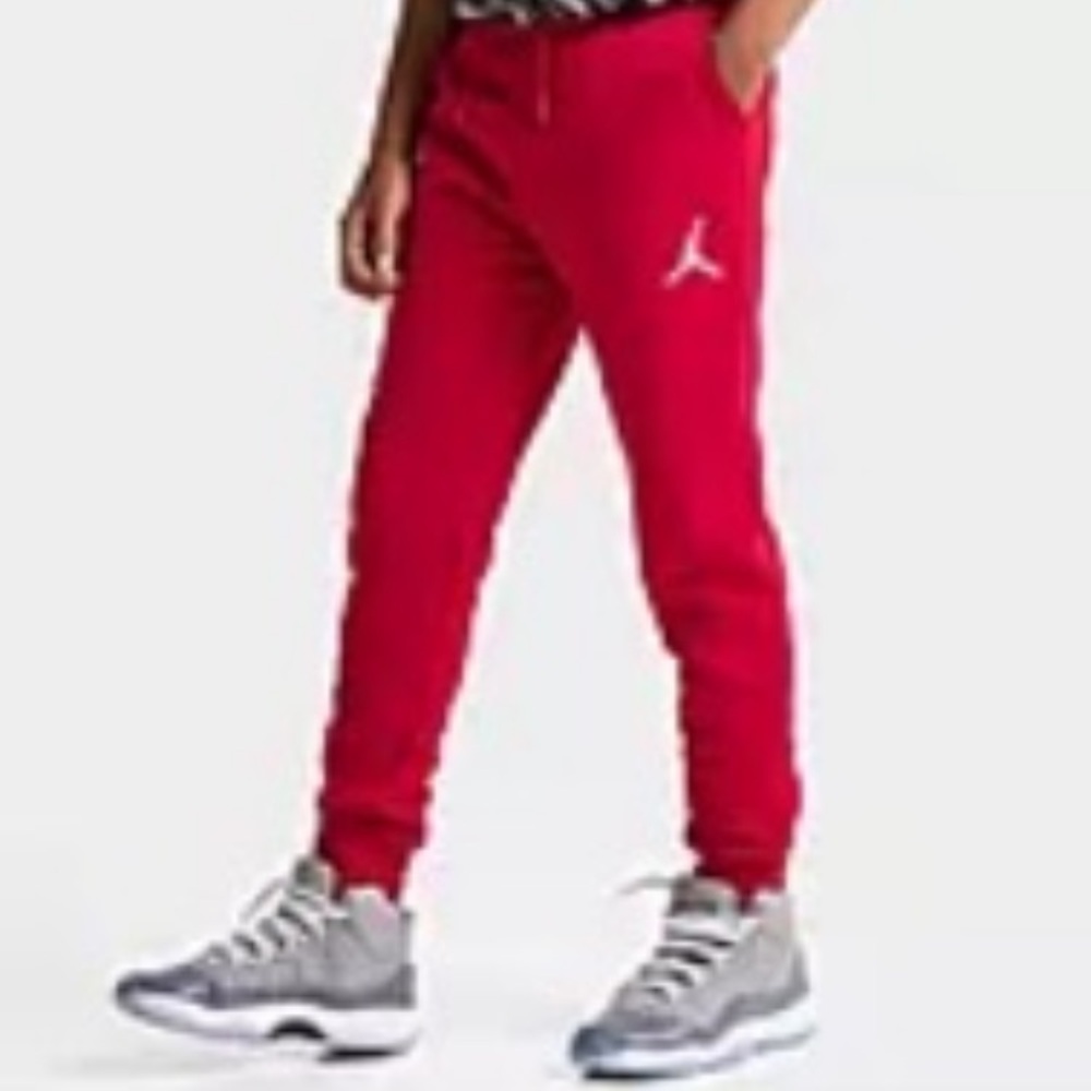 Jordan Red Kids' Jumpman Fleece Joggers